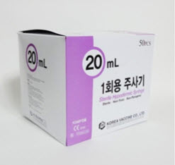 한백)일회용주사기20cc/18G*38mm